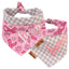 Tie and Snap Pink Ribbon Tie & Snap Bandana by Life for Pawz – Handmade for pets