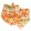Tie and Snap Pumpkin Spice Plaid by Life for Pawz – Handmade for pets