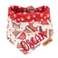 Tie and Snap Santa Suit Dog Bandana by Life for Pawz – Handmade for pets
