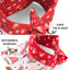 Tie and Snap Santa Suit Dog Bandana by Life for Pawz – Handmade for pets