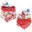 Tie and Snap Santa Suit Dog Bandana by Life for Pawz – Handmade for pets
