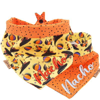 Tie and Snap Spooky Hat Boots by Life for Pawz – Handmade for pets