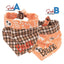 Tie and Snap Spooky Plaid by Life for Pawz – Handmade for pets