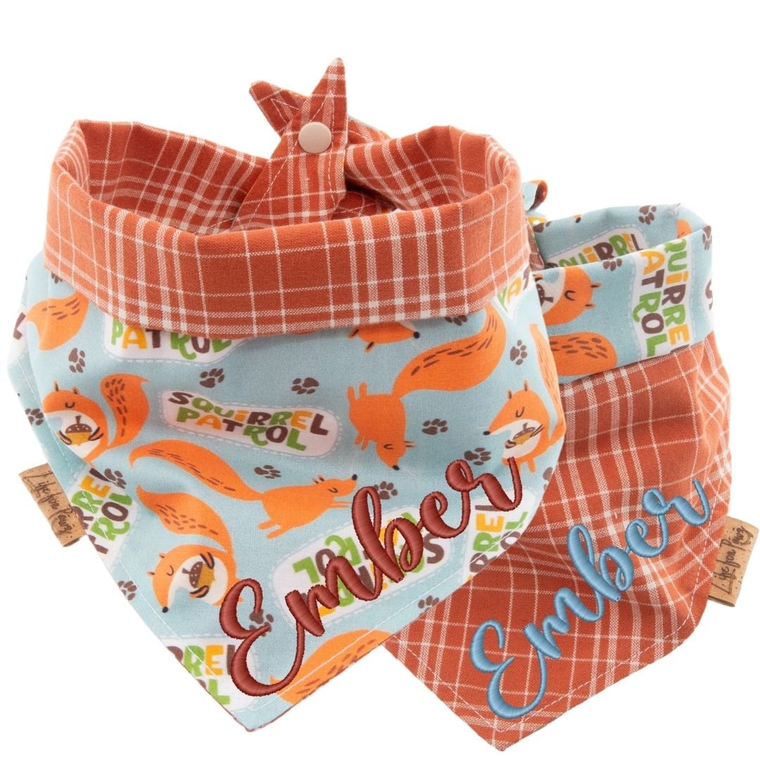 Tie and Snap Squirrel Patrol by Life for Pawz – Handmade for pets