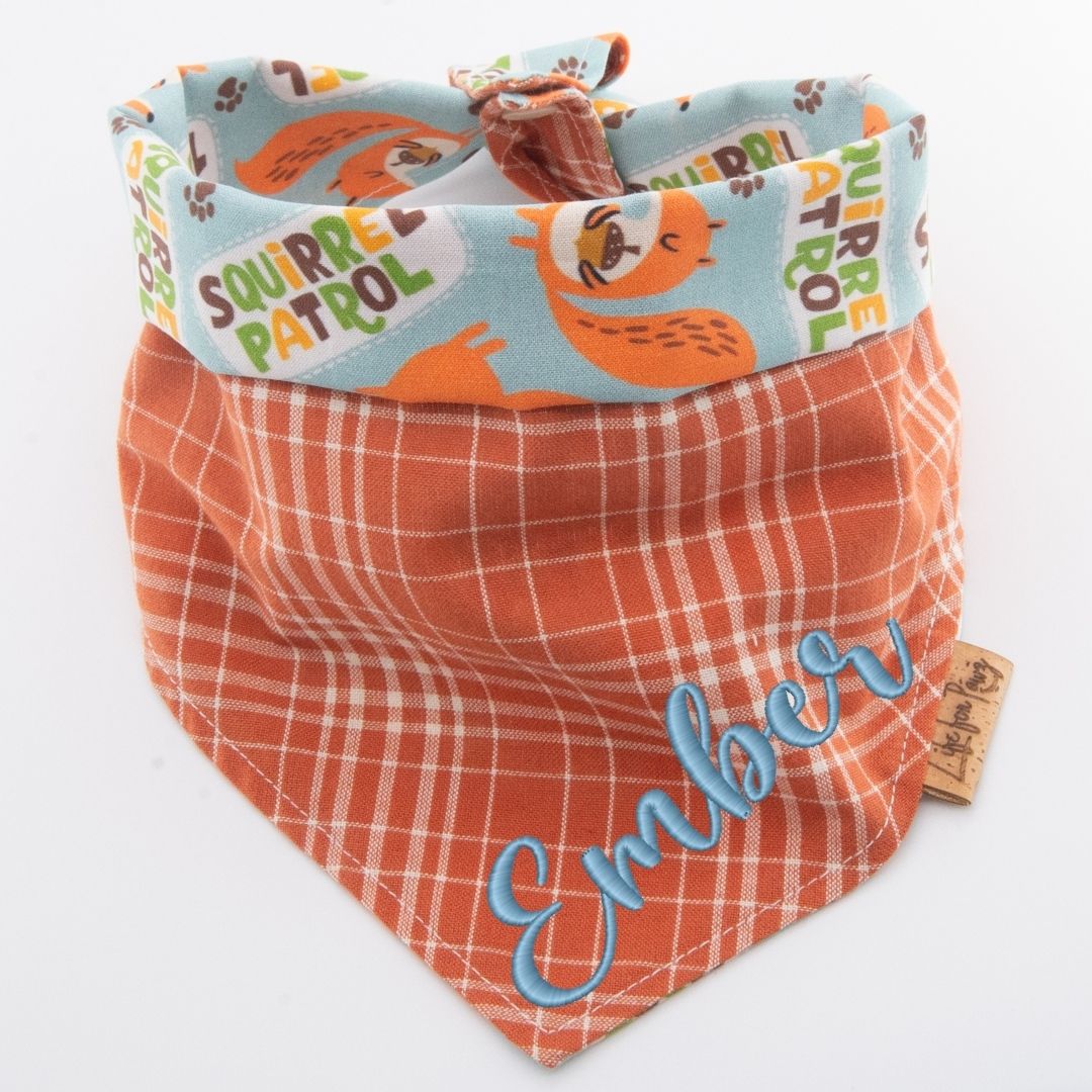 Tie and Snap Squirrel Patrol by Life for Pawz – Handmade for pets
