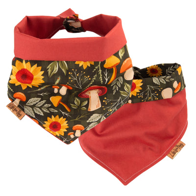 Tie and Snap Sunflower & Mushroom by Life for Pawz – Handmade for pets