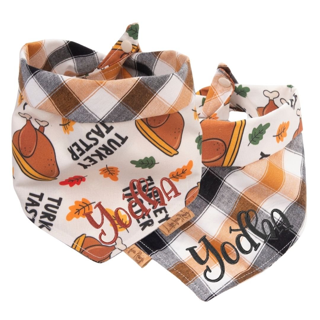 Tie and Snap Turkey Taster by Life for Pawz – Handmade for pets