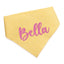 Dog bandana Yellow Dots Embroidered Scrunchie Dog Bandana - Life for Pawz - 