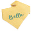 Dog bandana Yellow Dots Embroidered Scrunchie Dog Bandana - Life for Pawz - 