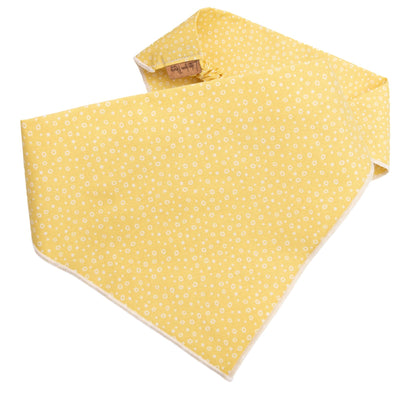 Dog bandana Yellow Dots Embroidered Scrunchie Dog Bandana - Life for Pawz - 