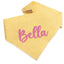 Dog bandana Yellow Dots Embroidered Scrunchie Dog Bandana - Life for Pawz - 