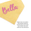 Dog bandana Yellow Dots Embroidered Scrunchie Dog Bandana - Life for Pawz - 