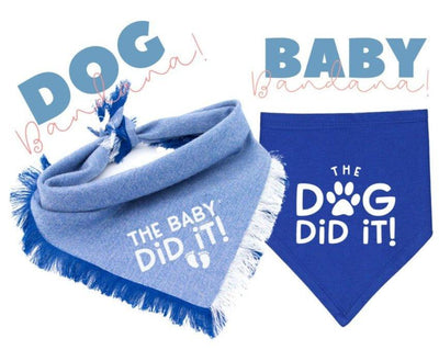 Dog bandana baby announcement Set - Life for Pawz