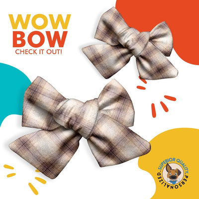 Dog bandana Dog Hair Bow | Puppy Accessory | Fall Winter Colors | Dog Bow for Girls | Pet Grooming | Puppy Accessory | Dog Fashion | New Puppy Gift - Life for Pawz -
