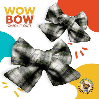 Dog bandana Dog Hair Bow | Puppy Accessory | Fall Winter Colors | Dog Pigtail Bows | Dog Hair Bow | New Puppy Gift - Life for Pawz -