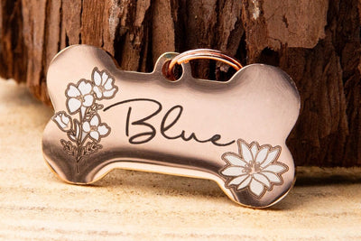 Pet ID Tag Engraved Metal Customized Pet Tags – Yip & Purr® Official Website
