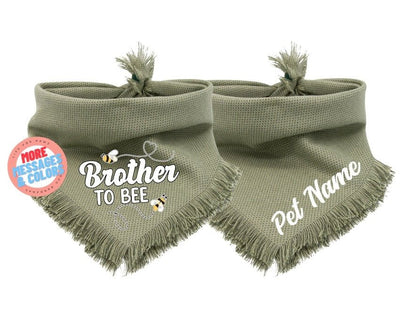 Dog bandana Family Dog Bandana - Brother and Sister To Bee - Life for Pawz - Flannel Dog Bandana