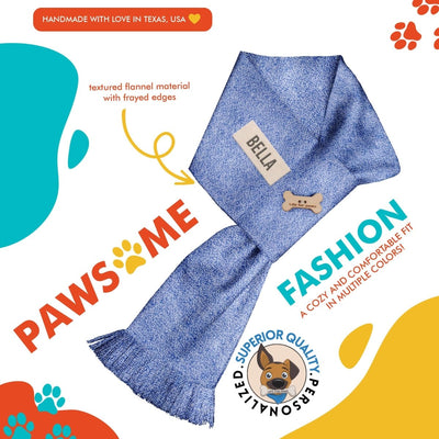 Dog bandana Flannel Dog Bandanas - Cozy Pet Scarf - Handmade in the USA - Personalized Pet Neckwear - Winter Dog Bandana - Ideal New Puppy Gift - Life for Pawz -