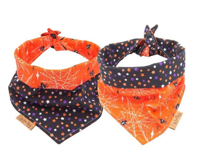Halloween dog bandana - Spider and Stars - Life for Pawz