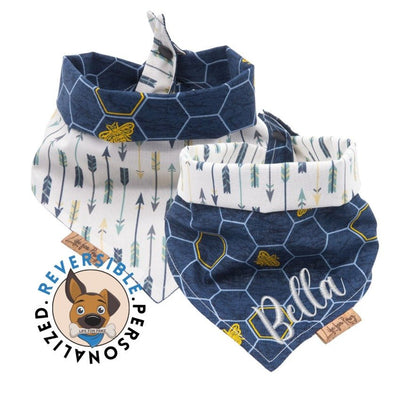 Dog bandana Pentagon Arrows Dog Bandana | Embroidered and Vinyl Reversible Accessory - Life for Pawz - Reversible Dog Bandana