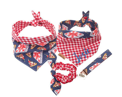 Dog bandana Personalized Summer Dog Bandana with Reversible Jelly and Polka Dot Design, Key Chain, and Scrunchie - Perfect Gift for Your Furry B. Friend - Life for Pawz - Reversible Dog Bandana