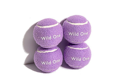 Wild One Tennis Balls - Set of 4 in lilac or white - Life for Pawz